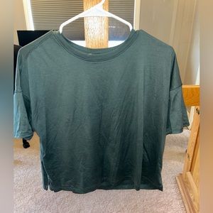 Light Green Loose Workout Top - small